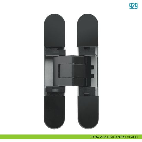 Cerniera a scomparsa nera regolabile per mobile Ceam 929