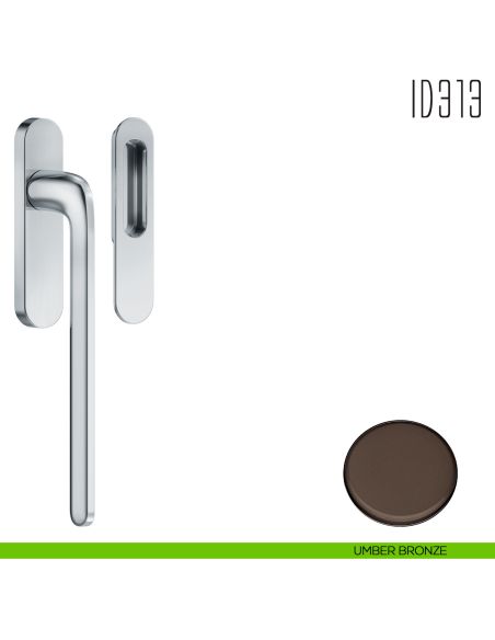 Maniglione per alzante scorrevole ID313 singolo Colombo Design umber bronze
