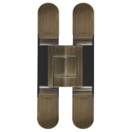 Cerniera a scomparsa bronzo spazzolato regolabile per porta Ceam 1430