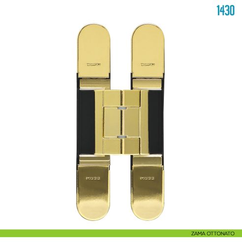 Cerniera a scomparsa ottonata regolabile per porta Ceam 1430