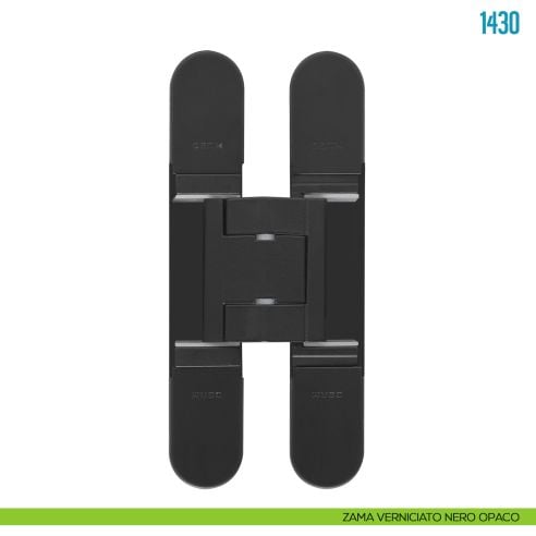 Cerniera invisibile regolabile per porta Ceam 1430 - zama verniciato nero