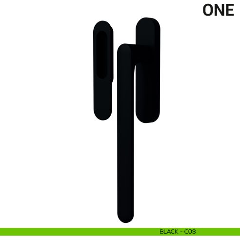 Maniglione per alzante scorrevole One Colombo Design singolo Mood Collection black