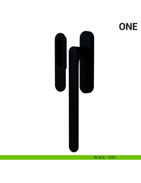 Maniglione per alzante scorrevole One Colombo Design singolo Mood Collection black