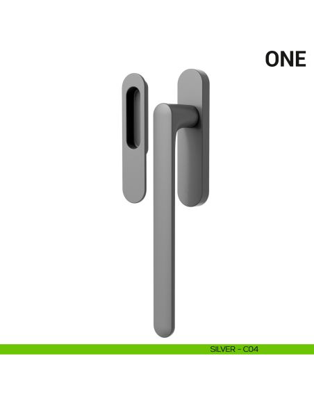 Maniglione per alzante scorrevole One Colombo Design singolo Mood Collection silver