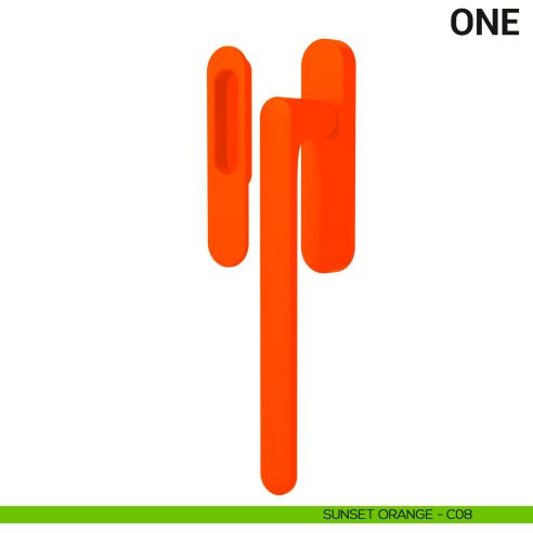 Maniglione per alzante scorrevole One Colombo Design singolo Mood Collection sunset orange