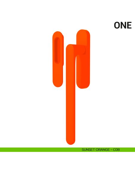 Maniglione per alzante scorrevole One Colombo Design singolo Mood Collection sunset orange