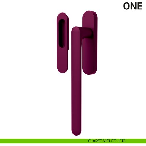 Maniglione per alzante scorrevole One Colombo Design singolo Mood Collection claret violet