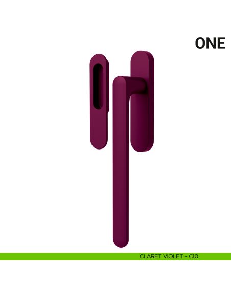 Maniglione per alzante scorrevole One Colombo Design singolo Mood Collection claret violet