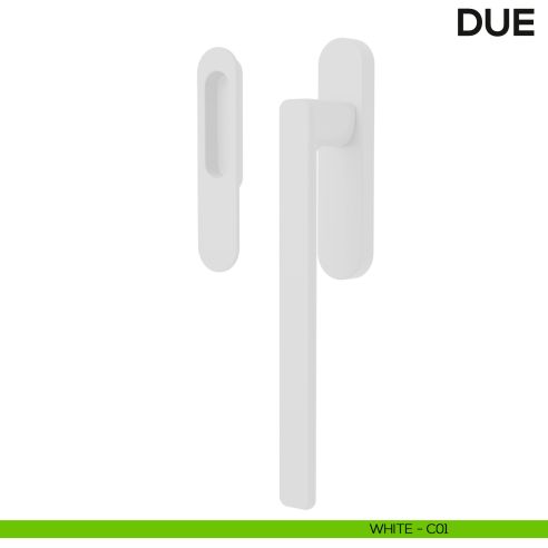Maniglione per alzante scorrevole Due Colombo Design singolo Mood Collection white