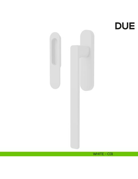 Maniglione per alzante scorrevole Due Colombo Design singolo Mood Collection white