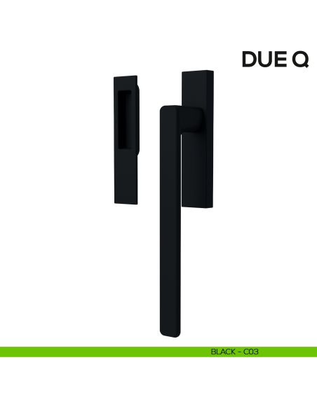 Maniglione per alzante scorrevole Due Colombo Design singolo Mood Collection black