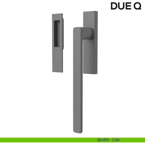 Maniglione per alzante scorrevole Due Colombo Design singolo Mood Collection silver