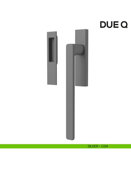 Maniglione per alzante scorrevole Due Colombo Design singolo Mood Collection silver