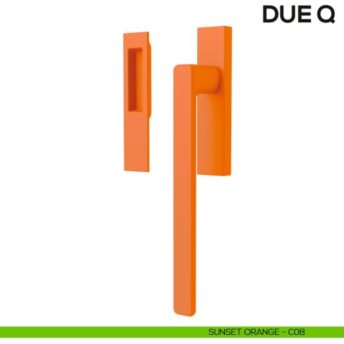Maniglione per alzante scorrevole Due Colombo Design singolo Mood Collection sunset orange