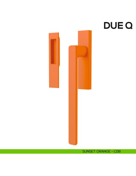 Maniglione per alzante scorrevole Due Colombo Design singolo Mood Collection sunset orange