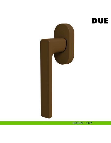 Maniglia per finestra martellina DK Due Colombo Design Mood Collection bronzo