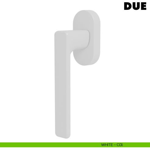 Maniglia per finestra martellina DK Due Colombo Design Mood Collection bianco