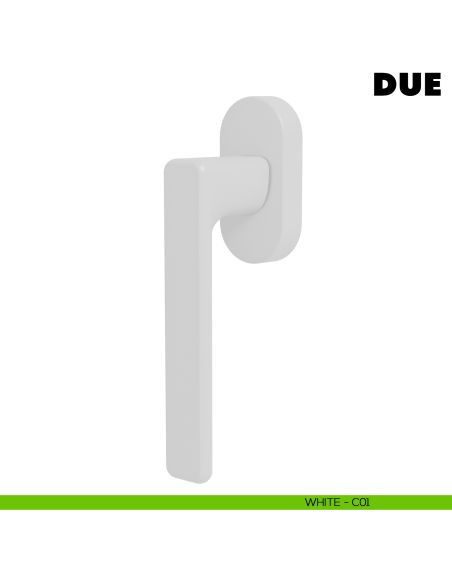 Maniglia per finestra martellina DK Due Colombo Design Mood Collection bianco