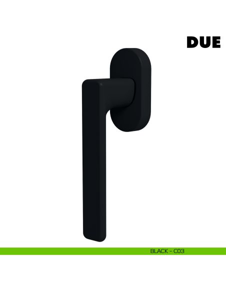 Maniglia per finestra martellina DK Due Colombo Design Mood Collection nero