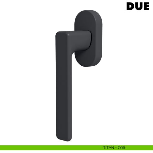 Maniglia per finestra martellina DK Due Colombo Design Mood Collection titan