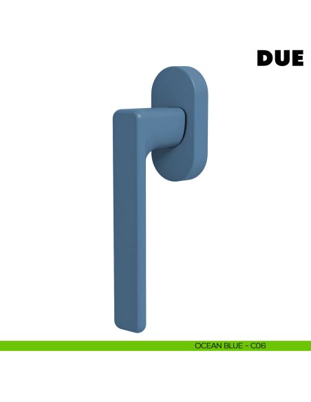 Maniglia per finestra martellina DK Due Colombo Design Mood Collection ocean blue