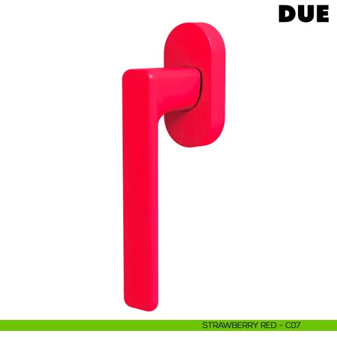 Maniglia per finestra martellina DK Due Colombo Design Mood Collection strawberry red