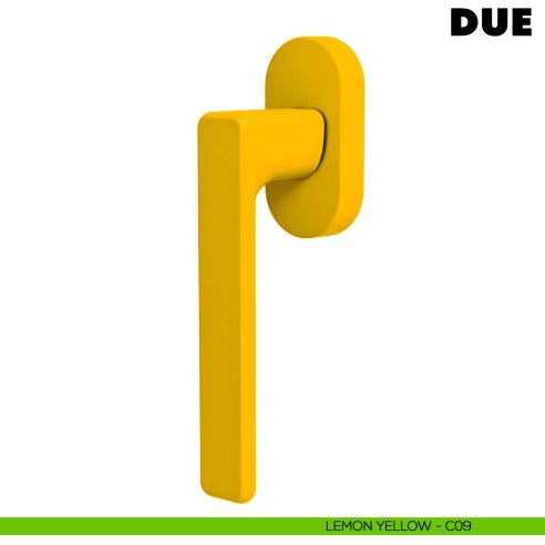 Maniglia per finestra martellina DK Due Colombo Design Mood Collection lemon yellow
