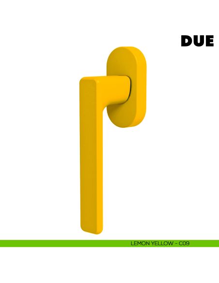 Maniglia per finestra martellina DK Due Colombo Design Mood Collection lemon yellow