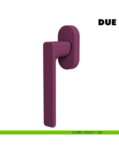 Maniglia per finestra martellina DK Due Colombo Design Mood Collection claret violet
