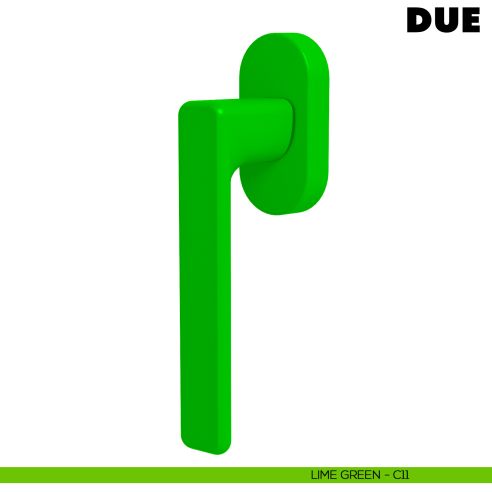 Maniglia per finestra martellina DK Due Colombo Design Mood Collection lime green