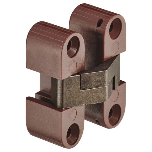 Cerniera a scomparsa per mobile Ceam 2025 - ottone brunito nylon marrone