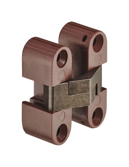 Cerniera a scomparsa per mobile Ceam 2025 - ottone brunito nylon marrone