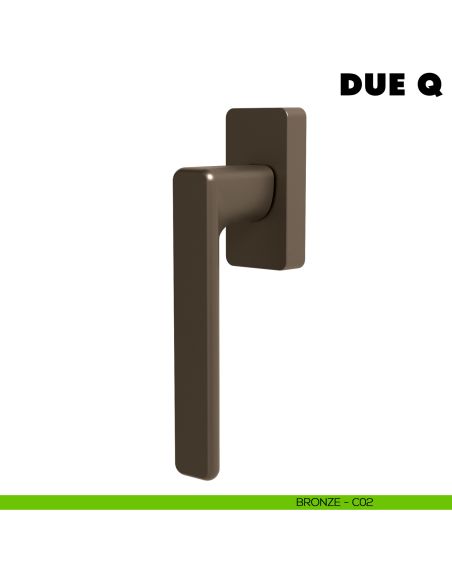 Maniglia per finestra martellina DK Due Q Colombo Design Mood Collection bronzo