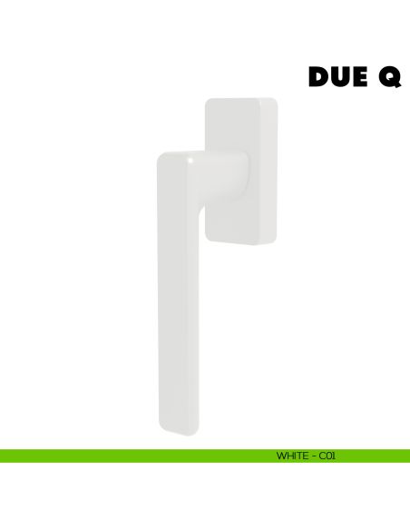 Maniglia per finestra martellina DK Due Q Colombo Design Mood Collection bianco