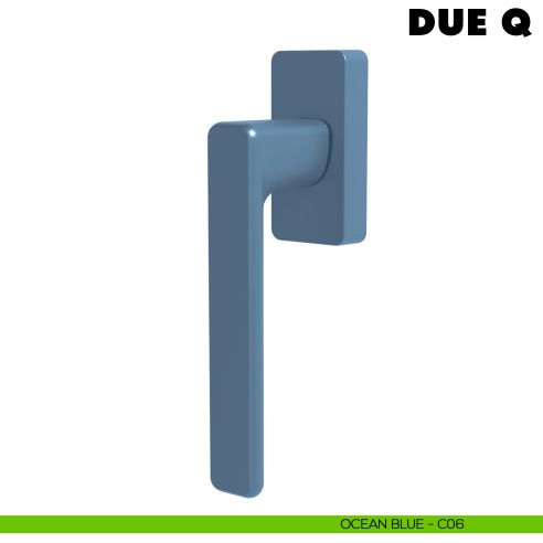 Maniglia per finestra martellina DK Due Q Colombo Design Mood Collection ocean blu