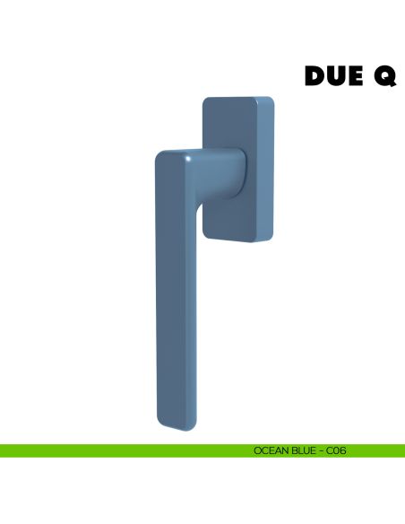 Maniglia per finestra martellina DK Due Q Colombo Design Mood Collection ocean blu