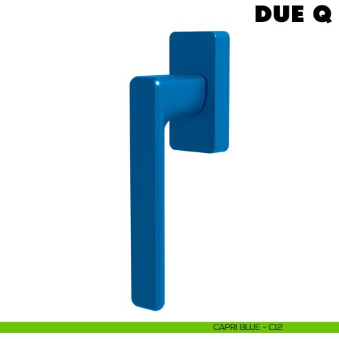 Maniglia per finestra martellina DK Due Q Colombo Design Mood Collection capri blu