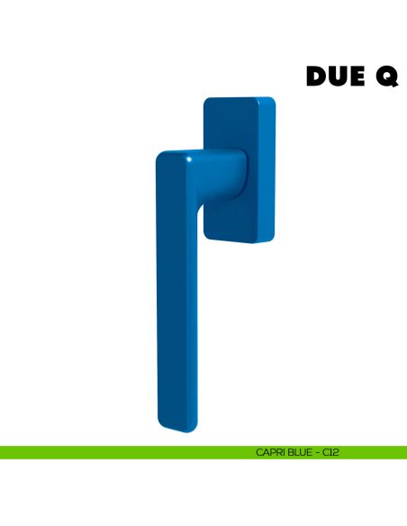 Maniglia per finestra martellina DK Due Q Colombo Design Mood Collection capri blu