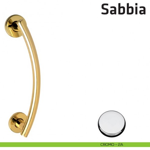 Maniglione per porta Sabbia Comit singolo 230 mm cromo lucido