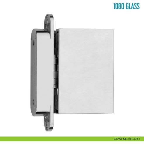 Cerniera a scomparsa per porta in vetro Ceam 1080 Glass - zama nichelato