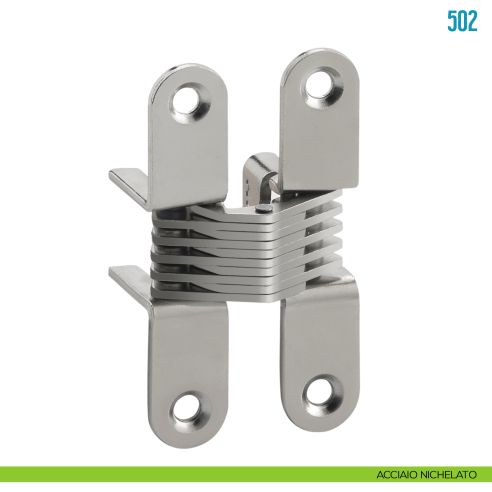 Cerniera a scomparsa per mobile Ceam 502 - acciaio nichelato