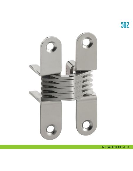 Cerniera a scomparsa per mobile Ceam 502 - acciaio nichelato