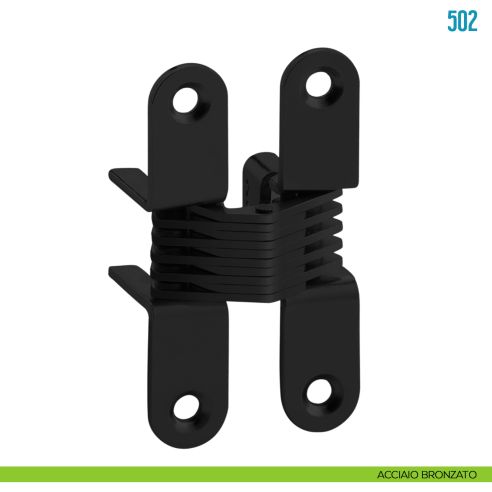 Cerniera a scomparsa per mobile Ceam 502 - acciaio bronzato
