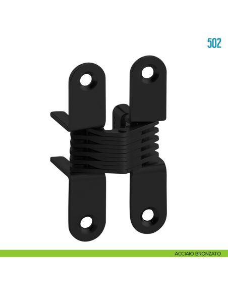 Cerniera a scomparsa per mobile Ceam 502 - acciaio bronzato