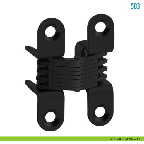 Cerniera a scomparsa per mobile Ceam 503 - acciaio bronzato