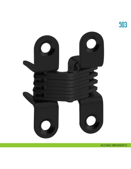 Cerniera a scomparsa per mobile Ceam 503 - acciaio bronzato