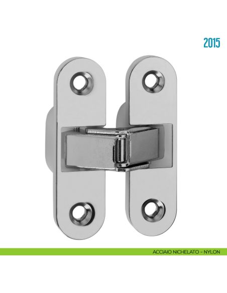 Cerniera a scomparsa per porta Ceam 2015 - acciaio nichelato - nylon
