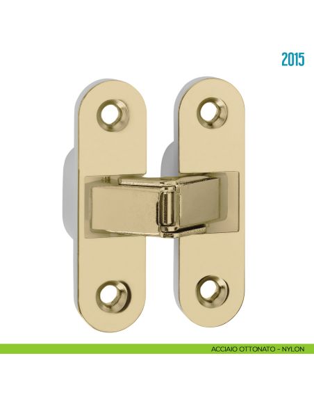 Cerniera a scomparsa per porta Ceam 2015 - acciaio ottonato - nylon