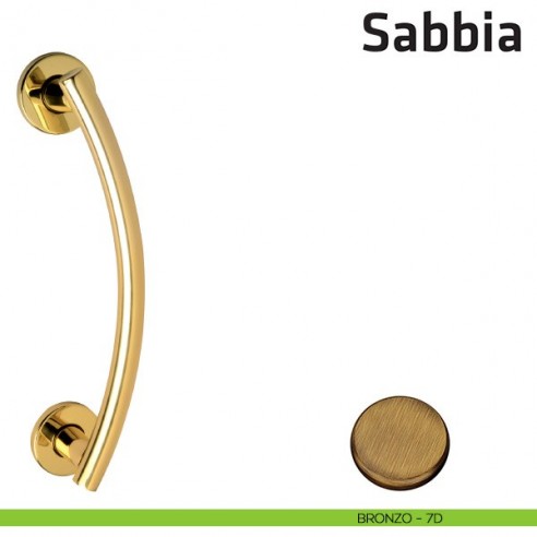 Maniglione per porta Sabbia Comit accoppiato 230 mm bronzo