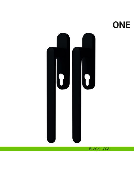 Maniglione per alzante scorrevole One Colombo Design accoppiato Mood Collection black